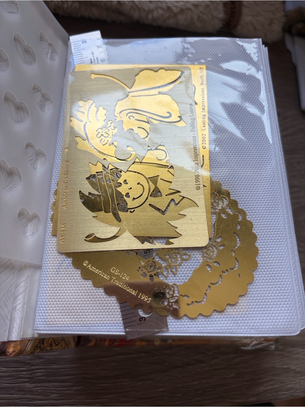 Brass Stencil Embossing Set Bundle 1980 and 1990s 60+